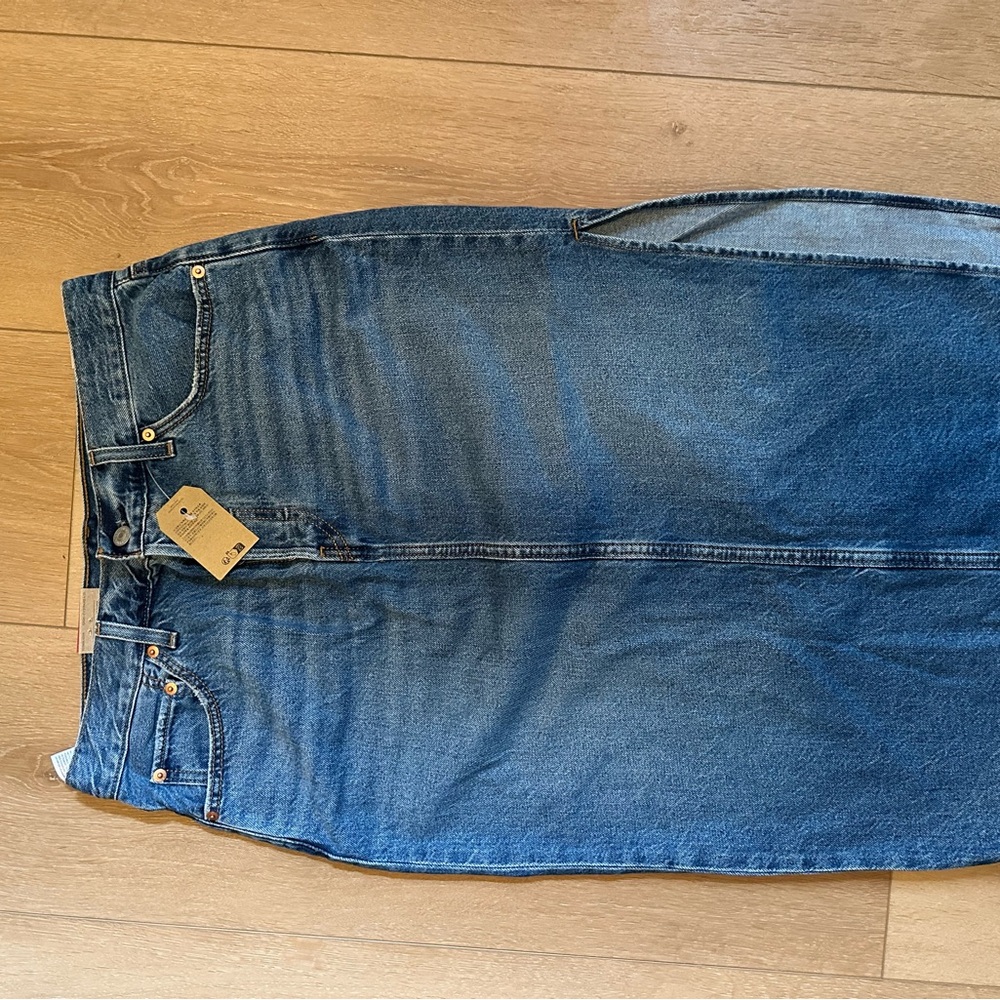 Levi’s Blue Denim Midi Skirt